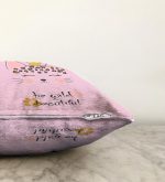 - Sonil-K-4822-Gorsel3 - Realhomes  Pembe Zeminde Be Wild & Beautiful Temalı Çocuk Odası Raşel Kadife Yastık Kırlent Kılıfı Realhomes