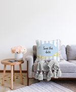 - Sonil-K-4824-Gorsel2 - Realhomes  Mavi Zeminde Save The Date Motifli Çocuk Odası Raşel Kadife Yastık Kırlent Kılıfı Realhomes