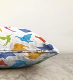 - Sonil-K-4831-Gorsel3 - Realhomes  Realhomes Beyaz Zeminli Origami Sanatı Dijital Baskılı Modern Raşel Kadife Yastık Kılıfı Realhomes