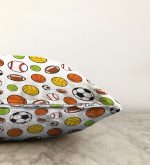 Realhomes Spor Topları Dijital Baskılı Modern Raşel Kadife Yastık Kılıfı Realhomes