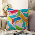 - Sonil-K-4851-Gorsel1 - Realhomes  Realhomes Origami Gemiler Dijital Baskılı Modern Raşel Kadife Yastık Kılıfı Realhomes