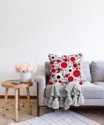 Realhomes Spor Topları Dijital Baskılı Modern Raşel Kadife Yastık Kılıfı Realhomes