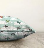 - Sonil-K-4857-Gorsel3 - Realhomes  Realhomes Uçak Desenli Bulutlar Dijital Baskılı Modern Raşel Kadife Kırlent Kılıfı Realhomes