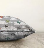 - Sonil-K-4858-Gorsel3 - Realhomes  Realhomes Uçak Desenli Bulutlar Dijital Baskılı Modern Raşel Kadife Kırlent Kılıfı Realhomes