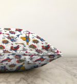 Realhomes Süperman Desenli Dijital Baskılı Modern Raşel Kadife Kırlent Kılıfı Realhomes