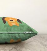 Realhomes Köpek Desenli Dijital Baskılı Modern Raşel Kadife Kırlent Kılıfı Realhomes