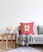 - Sonil-K-4867-Gorsel2 - Realhomes  Realhomes Köpek Desenli Dijital Baskılı Modern Raşel Kadife Kırlent Kılıfı Realhomes