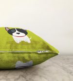 Realhomes Köpek Desenli Dijital Baskılı Modern Raşel Kadife Kırlent Kılıfı Realhomes