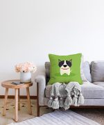 - Sonil-K-4874-Gorsel2 - Realhomes  Realhomes Köpek Desenli Dijital Baskılı Modern Raşel Kadife Kırlent Kılıfı Realhomes