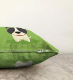 - Sonil-K-4874-Gorsel3 - Realhomes  Realhomes Köpek Desenli Dijital Baskılı Modern Raşel Kadife Kırlent Kılıfı Realhomes