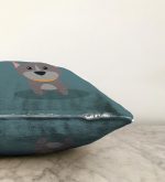 Realhomes Köpek Desenli Dijital Baskılı Modern Raşel Kadife Kırlent Kılıfı Realhomes