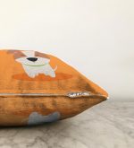 - Sonil-K-4880-Gorsel3 - Realhomes  Realhomes Köpek Desenli Dijital Baskılı Modern Raşel Kadife Kırlent Kılıfı Realhomes