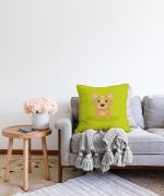 - Sonil-K-4885-Gorsel2 - Realhomes  Realhomes Köpek Desenli Dijital Baskılı Modern Raşel Kadife Kırlent Kılıfı Realhomes