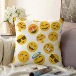 - Sonil-K-4889-Gorsel1 - Realhomes Realhomes Emoji Dijital Baskılı Modern Raşel Kadife Kırlent Kılıfı Realhomes