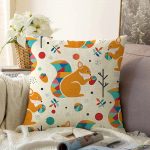 - Sonil-K-4890-Gorsel1 - Realhomes  Realhomes Fındık Kurdu Sincap Dijital Baskılı Modern Raşel Kadife Kırlent Kılıfı Realhomes