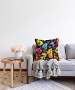 - Sonil-K-4896-Gorsel2 - Realhomes  Realhomes Renkli Sayılar Dijital Baskılı Modern Raşel Kadife Kırlent Kılıfı Realhomes