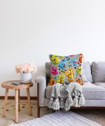 - Sonil-K-4897-Gorsel2 - Realhomes  Realhomes Renkli Sayılar Dijital Baskılı Modern Raşel Kadife Kırlent Kılıfı Realhomes