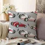 - Sonil-K-4906-Gorsel1 - Realhomes  Realhomes Yarış Arabalı Dijital Baskılı Modern Raşel Kadife Kırlent Kılıfı Realhomes