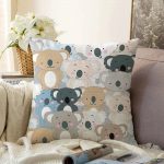 - Sonil-K-4910-Gorsel1 - Realhomes  Realhomes Ayıcıklar Dijital Baskılı Modern Raşel Kadife Kırlent Kılıfı Realhomes