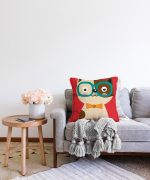 Realhomes Renkli Kedi Dijital Baskılı Modern Raşel Kadife Kırlent Kılıfı Realhomes