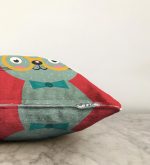 - Sonil-K-4915-Gorsel3 - Realhomes  Realhomes Renkli Kedi Dijital Baskılı Modern Raşel Kadife Kırlent Kılıfı Realhomes