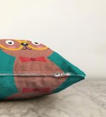 - Sonil-K-4916-Gorsel3 - Realhomes  Realhomes Renkli Kedi Dijital Baskılı Modern Raşel Kadife Kırlent Kılıfı Realhomes