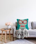 - Sonil-K-4918-Gorsel2 - Realhomes Realhomes Renkli Kedi Dijital Baskılı Modern Raşel Kadife Kırlent Kılıfı Realhomes