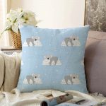 - Sonil-K-4931-Gorsel1 - Realhomes  Realhomes Bulutlara Sarılmış Ayıcıklar Dijital Baskılı Modern Raşel Kadife Yastık Kılıfı Realhomes