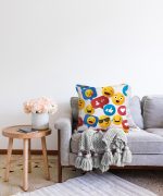 - Sonil-K-4934-Gorsel2 - Realhomes  Realhomes Emoji ve Like Dijital Baskılı Modern Raşel Kadife Yastık Kılıfı Realhomes