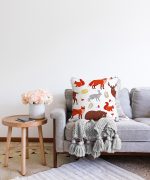 - Sonil-K-4947-Gorsel2 - Realhomes  Realhomes Sevimli Hayvanlar Desenli Dijital Baskılı Modern Raşel Kadife Yastık Kılıfı Realhomes