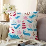 - Sonil-K-4949-Gorsel1 - Realhomes Realhomes Sevimli Balina Desenli Dijital Baskılı Modern Raşel Kadife Yastık Kılıfı Realhomes