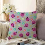 Realhomes Dijital Baskılı Modern Raşel Kadife Kırlent Kılıfı Realhomes