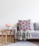 Realhomes Dijital Baskılı Modern Raşel Kadife Kırlent Kılıfı Realhomes