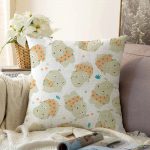 Realhomes Dijital Baskılı Modern Raşel Kadife Kırlent Kılıfı Realhomes