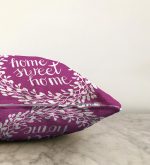 Home Sweet Home Dijital Baskılı Dekoratif Raşel Kadife Yastık Kırlent Kılıfı Realhomes
