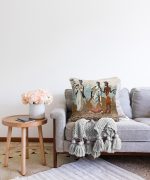 Girit Uygarlığı With Minoan Motif Modern Raşel Kadife Yastık Kılıfı Realhomes