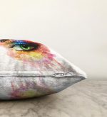 - Sonil-K-5075-Gorsel3 - Realhomes  Yeşil Göz Kirpik Motifli Dekoratif Dijital Baskılı Raşel Kadife Kırlent Kılıfı Realhomes