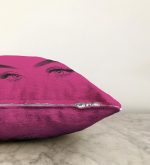 - Sonil-K-5096fusyaayna-Gorsel3 - Realhomes  Realhomes Fuşya Zeminde Kirpik Motifli Özel Tasarım Raşel Kadife Yastık Kılıfı Realhomes