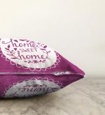 Home Sweet Home Dijital Baskılı Dekoratif Raşel Kadife Yastık Kırlent Kılıfı Realhomes