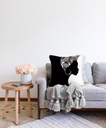 - Sonil-K-5105-Gorsel2 - Realhomes Siyah Beyaz Zenci Kadın Dekoratif Raşel Kadife Kırlent Kılıfı Realhomes