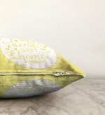 Home Sweet Home Dijital Baskılı Dekoratif Raşel Kadife Yastık Kırlent Kılıfı Realhomes