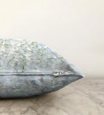 - Sonil-K-5113-Gorsel3 - Realhomes  Mavi Zeminde Beyaz Ortanca Çiçeği Dijital Baskılı Raşel Kadife Kırlent Kılıfı Realhomes