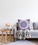 - Sonil-K-5118-Gorsel2 - Realhomes  Gri Zeminde Mandala Dijital Baskılı Modern Raşel Kadife Yastık Kılıfı Realhomes