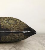 - Sonil-K-5123-Gorsel3 - Realhomes  Siyah Zeminde Gold Mandala Motifli Raşel Kadife Yastık Kılıfı Realhomes