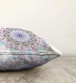 - Sonil-K-5132-Gorsel3 - Realhomes  Beyaz Zeminde Açık Renkte Mandala Raşel Kadife Kırlent Kılıfı Realhomes