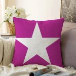 - Sonil-K-514-Gorsel1 - Realhomes  Modern Yıldız Desenli Dijital Baskılı Dekoratif Raşel Kadife Yastık Kırlent Kılıfı Realhomes