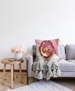 Realhomes Dini Motifli Özel Tasarım Dijital Baskılı Raşel Kadife Kırlent Kılıfı Realhomes