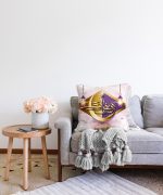 Realhomes Dini Motifli Özel Tasarım Dijital Baskılı Raşel Kadife Kırlent Kılıfı Realhomes