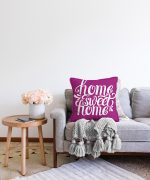 - Sonil-K-518-Gorsel2 - Realhomes  Home Sweet Home Dijital Baskılı Dekoratif Raşel Kadife Yastık Kırlent Kılıfı Realhomes