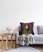 Realhomes Dini Motifli Özel Tasarım Dijital Baskılı Raşel Kadife Kırlent Kılıfı Realhomes